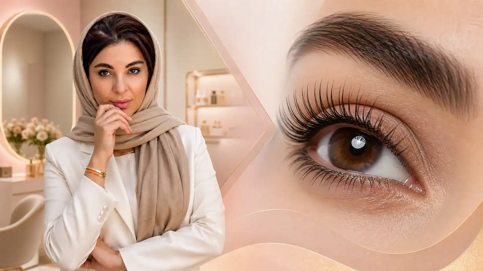 بهترین مرکز لیفت مژه در سعادت آباد کجاست؟ لیفت مژه در سعادت آباد، تجربهای متفاوت با استاد فرزانه علی زاده