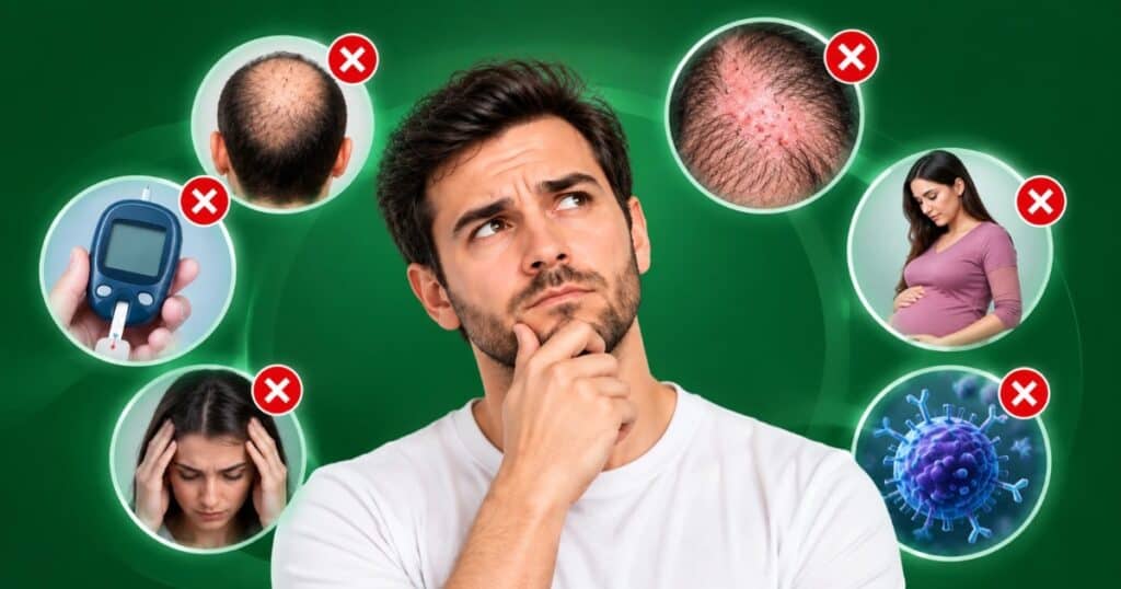 چه کسانی نباید کاشت مو انجام دهند؟